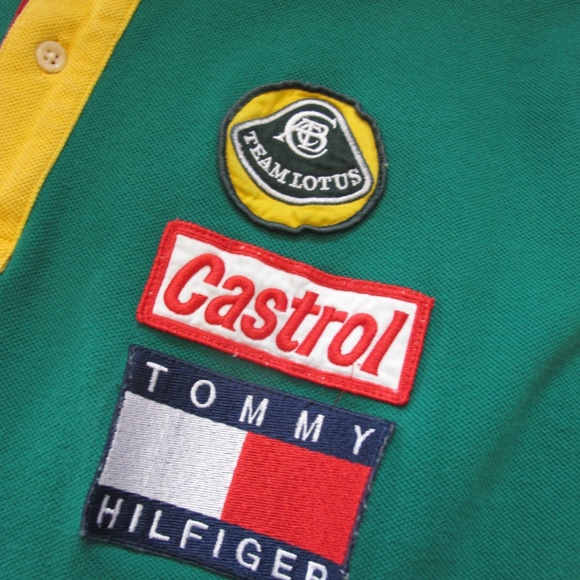 90s vintage Tommy Hilfiger Lotus racing polo shirt - Picture 4 of 8